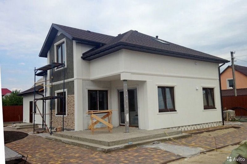 Дом из СИП панелей отделка фасада