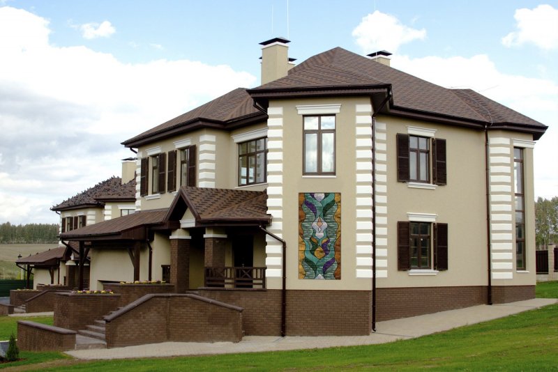 Красивая отделка фасада