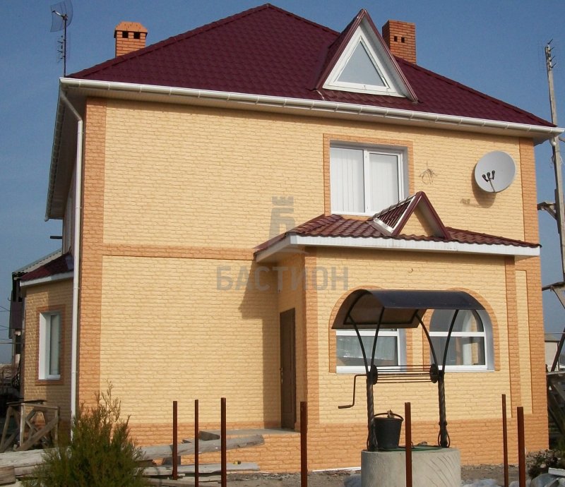 Песочный фасад дома (75 фото)
