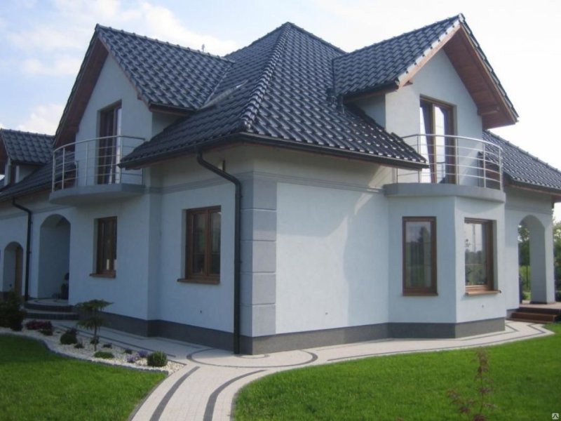 Красивые оштукатуренные дома
