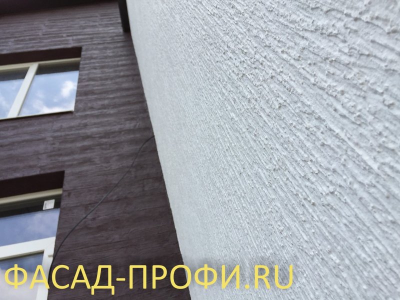 Отделка фасада штукатуркой