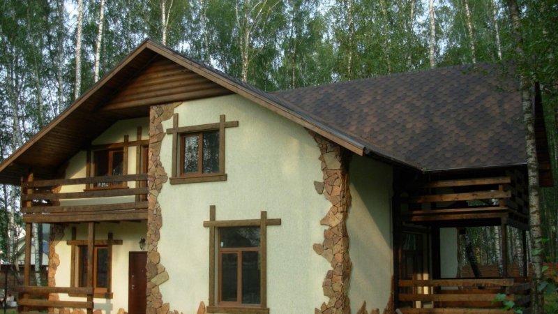 Внешняя отделка дачного домика