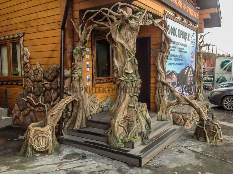 Сказочный дом из арт бетона