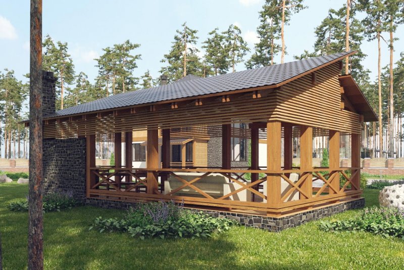 Финский гриль домик
