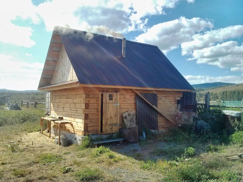 Банька в деревне