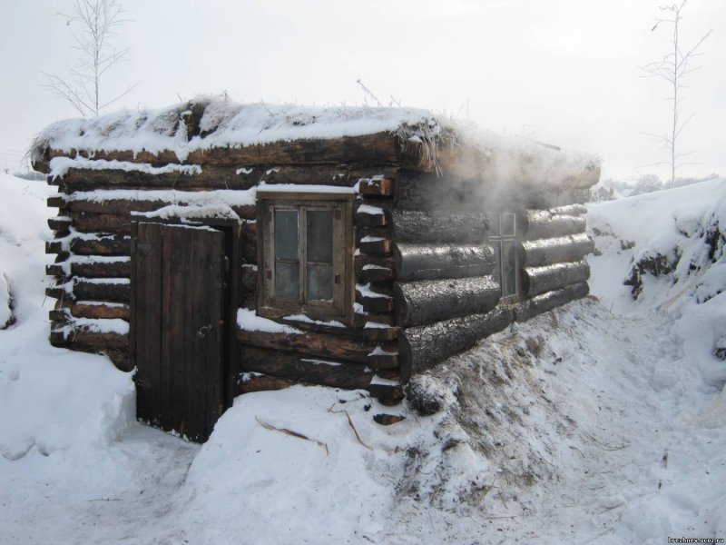 Старинная карельская баня