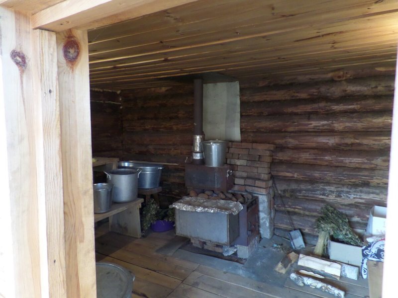 Баня по-черному пар для гурманов