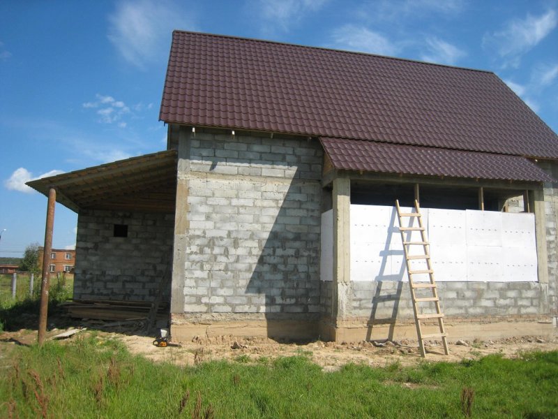Баня из шлакоблока
