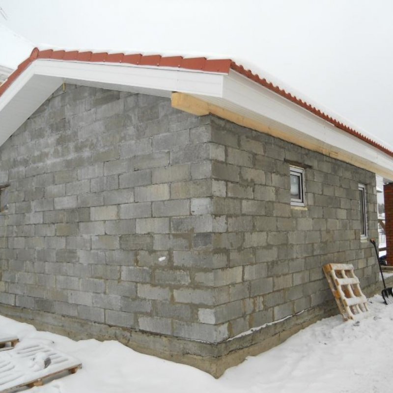 Сауна из шлакоблока