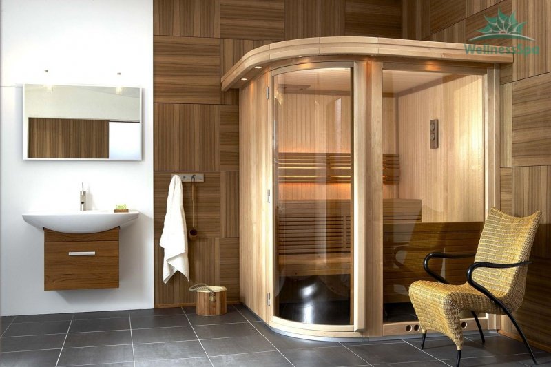 ИК сауны Artwood с душевой кабиной