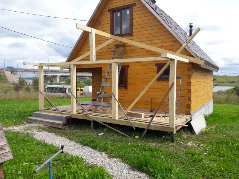 Теплая беседка с панорамными окнами