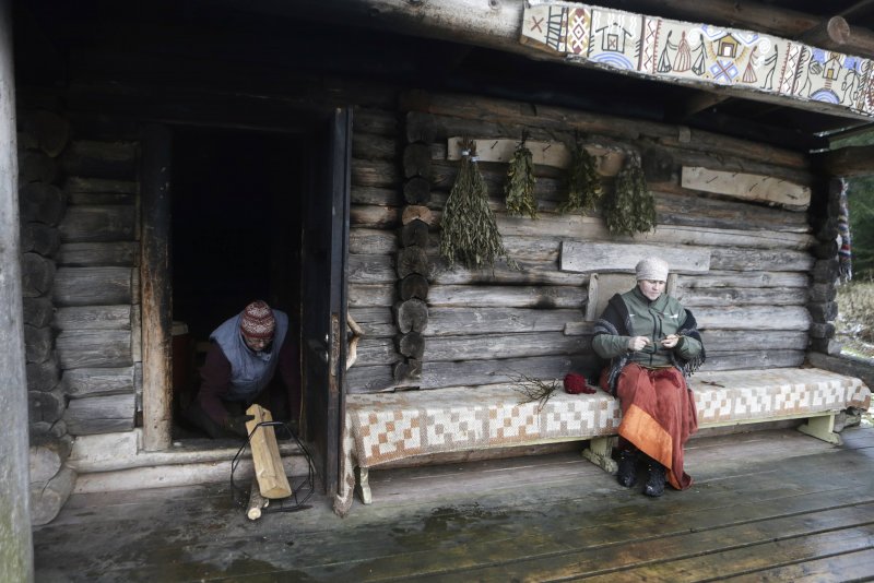Советская баня по черному