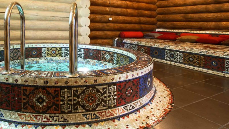 Красивые сауны с бассейном