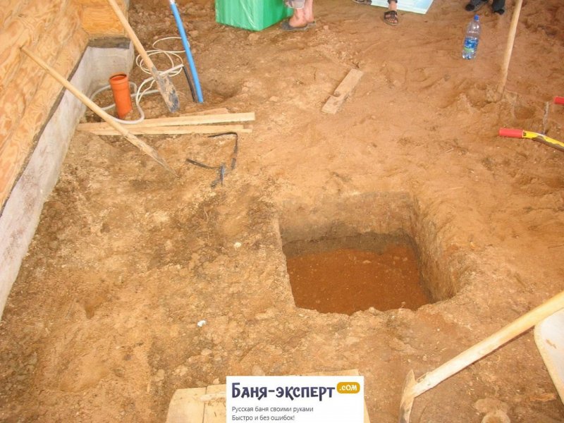 Сливная яма под баней
