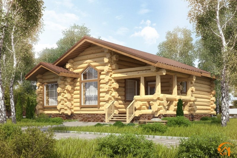 Баня из бревна