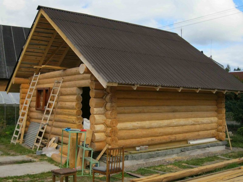 Срубы бань из бревна