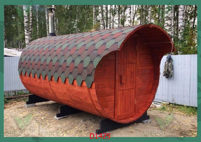 Баня бочка внутри
