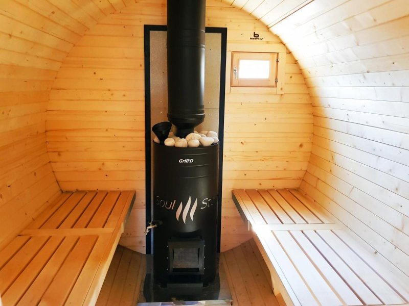 Sauna Barrel 6 м