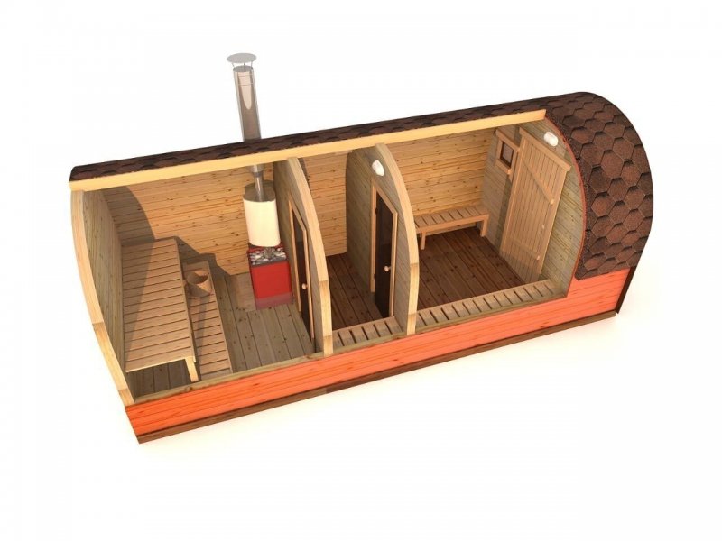 Сауна Panoramic view Barrel Sauna