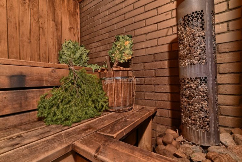 Русская парная на дровах