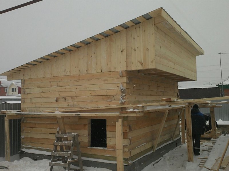 Хозблок 5х4 односкатной