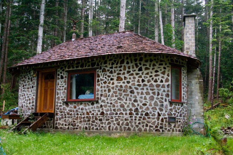 Дом по технологии Cordwood в России