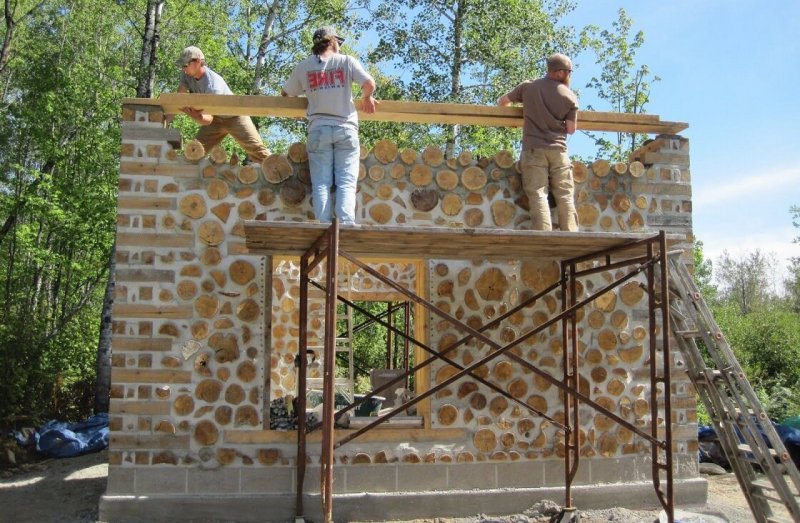 Cordwood забор
