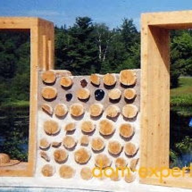 Round Cordwood Sauna