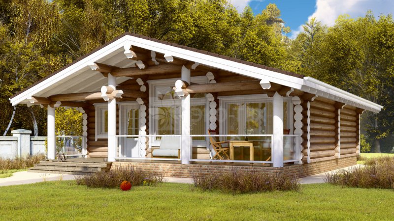 Баня 3*3 с беседкой
