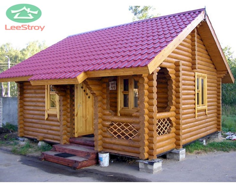 Деревянные домики бани