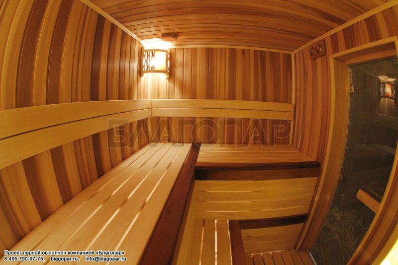 Отделка сауны