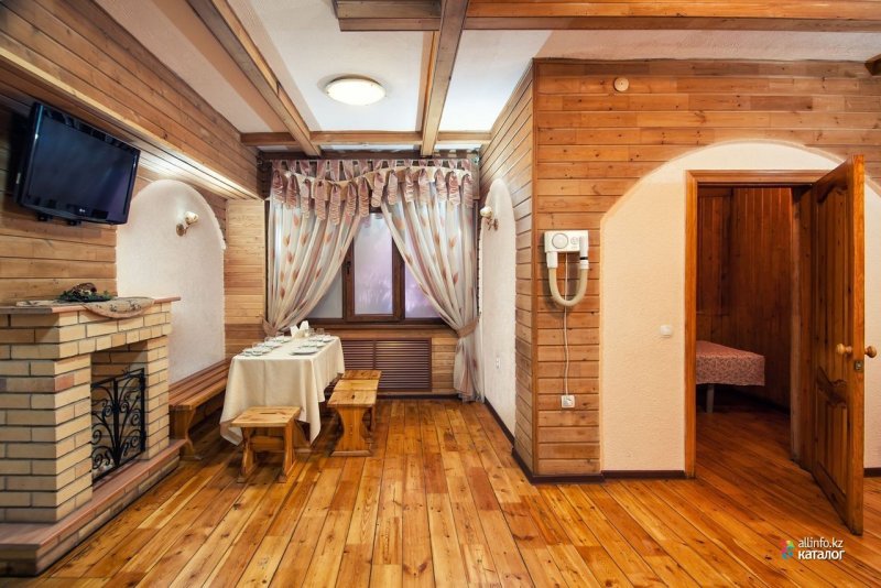 Линолеум в бане в комнате отдыха