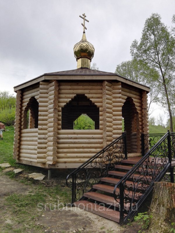 Православная купель сруб