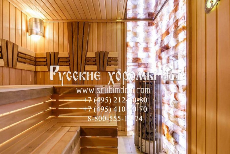 Отделка сауны вагонкой гималайская соль