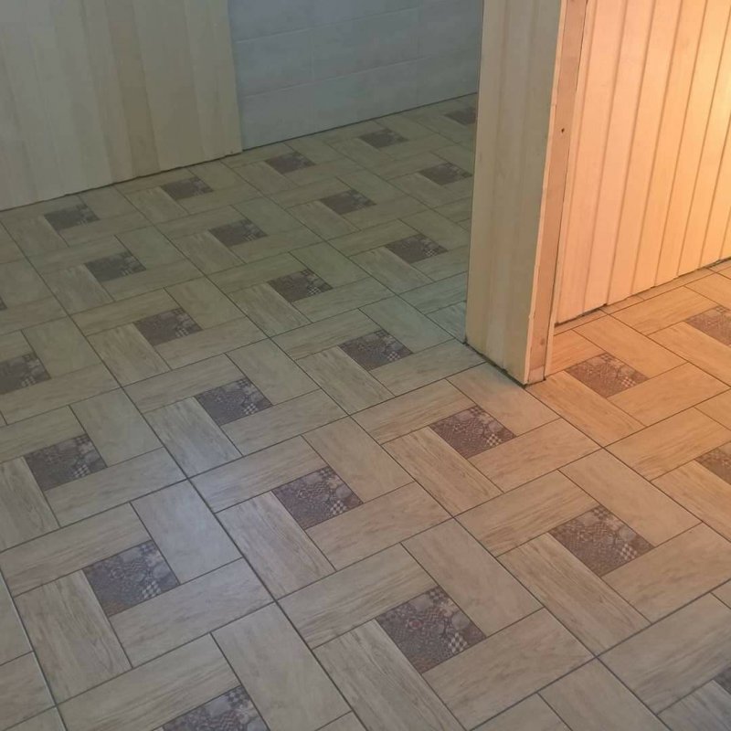 Помывочная в сауне керамогранит