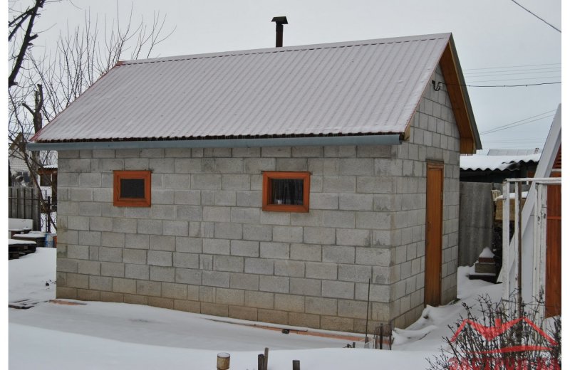 Баня 2х2 из газоблока 625х150х250