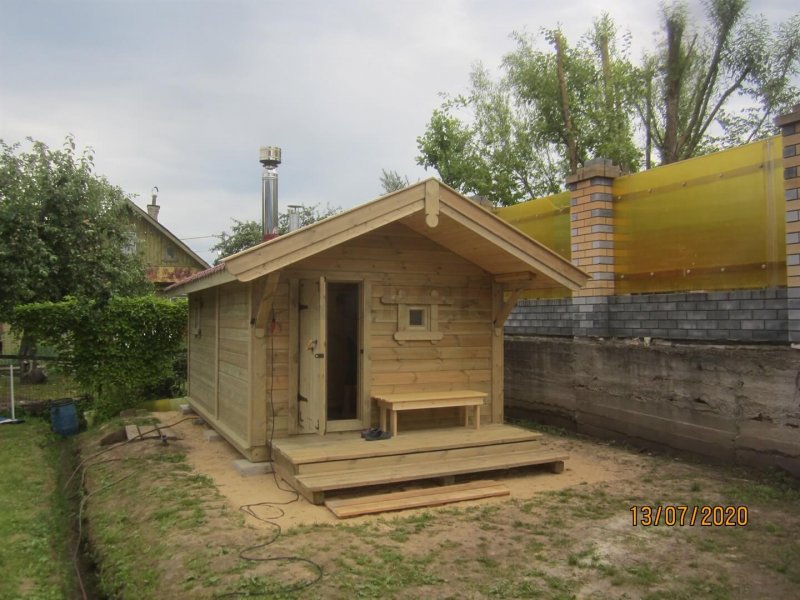 Баня из газосиликатных блоков 3500 3500