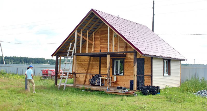 Баня из блока керамзитобетона