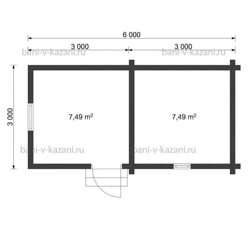 Каркасная баня 3х5 смета
