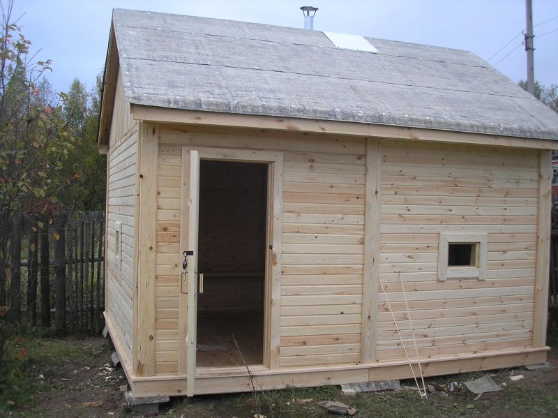 Каркасная баня 3х3