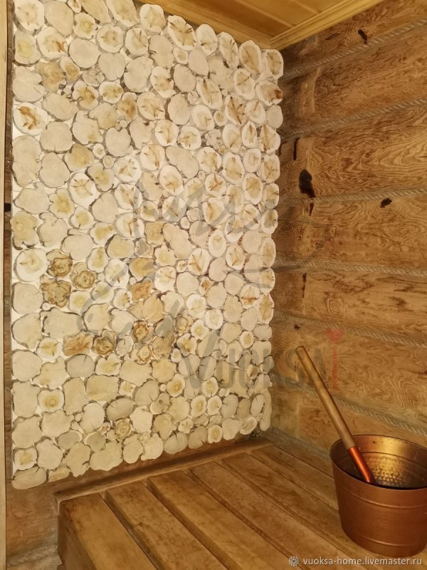 Панно из можжевельника для бани