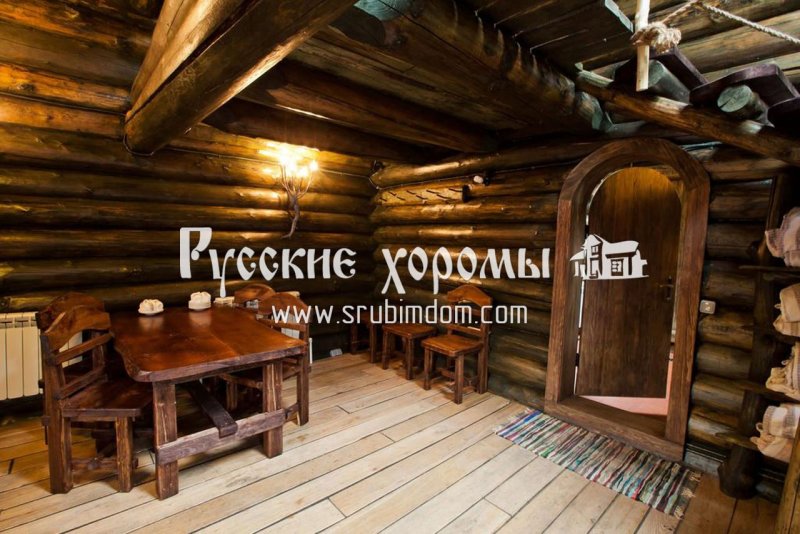 Баня под старину внутри