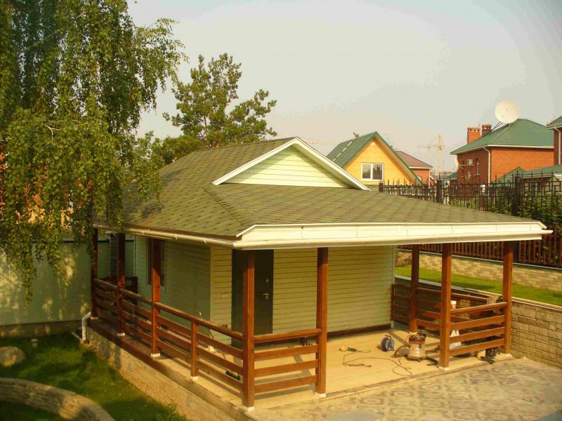 Баня с террасой