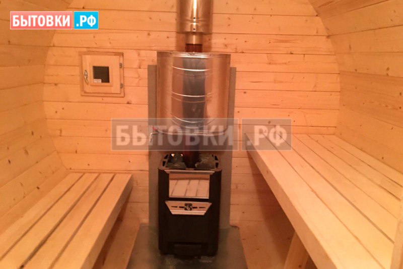 Баня бочка внутри