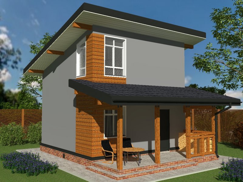 Дом баня Шале 6x8
