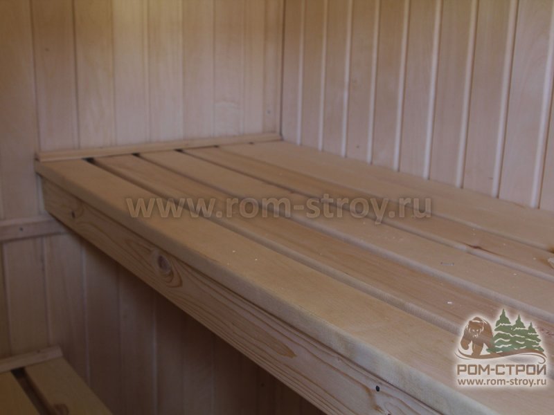 Полог для бани из досок