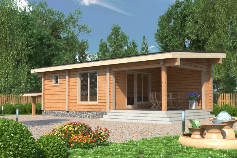 Баня из клееного бруса 9x5