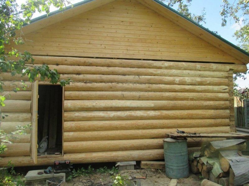 Дешевая отделка бани снаружи