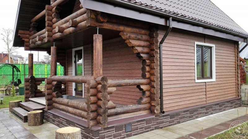 Отделка бани сайдингом снаружи