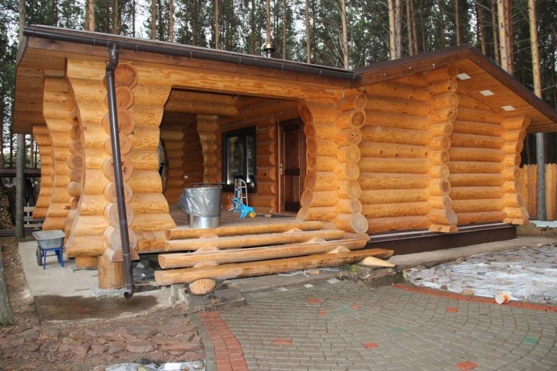 Баня из круглого леса